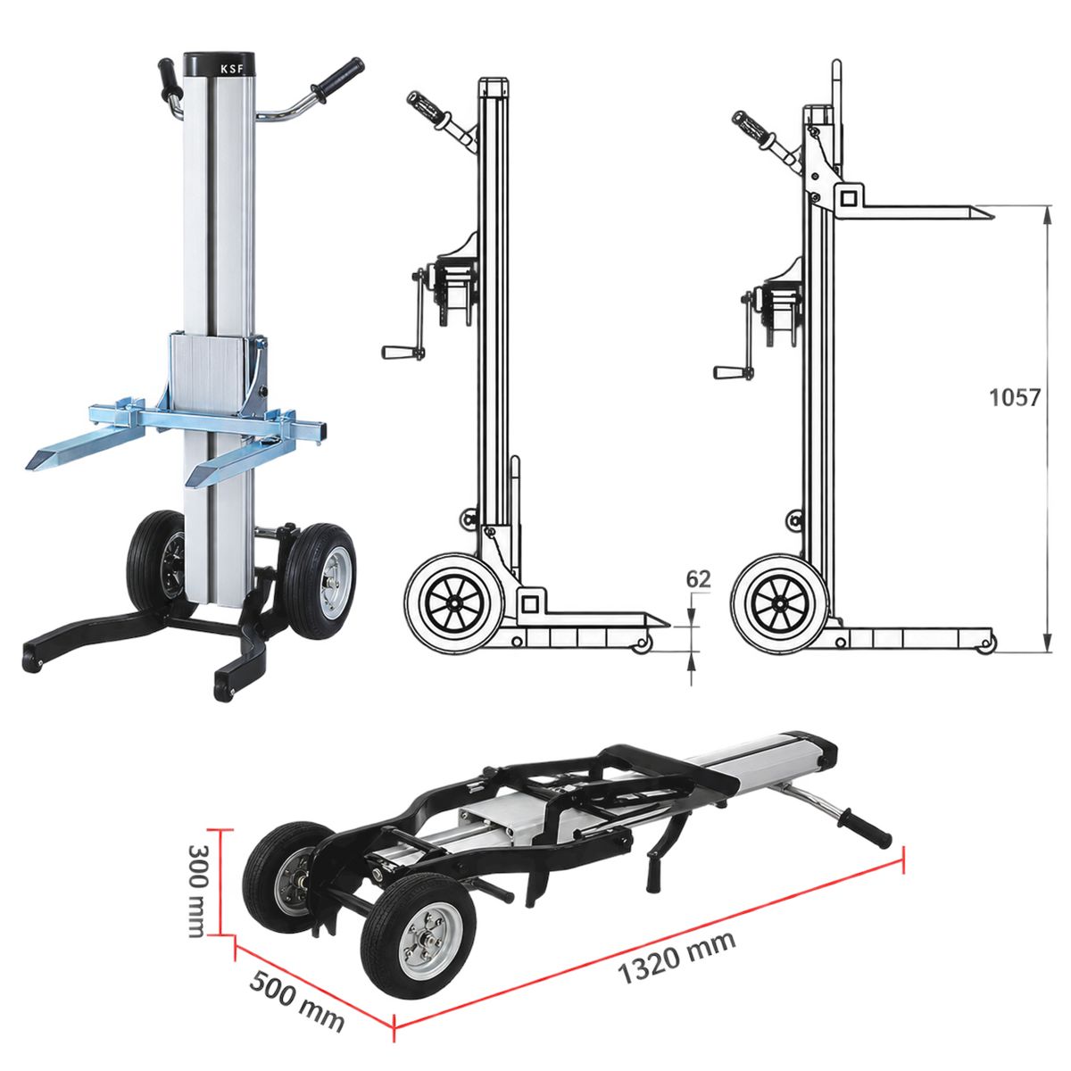 Materiaallift ML-2 met vorken